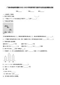 广西壮族梧州市藤县2022-2023学年数学四下期末学业质量监测模拟试题含解析