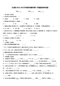 文成县2022-2023学年四年级数学第二学期期末联考试题含解析