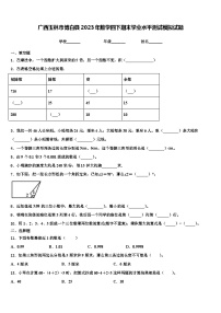 广西玉林市博白县2023年数学四下期末学业水平测试模拟试题含解析