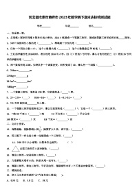 河北省沧州市黄骅市2023年数学四下期末达标检测试题含解析