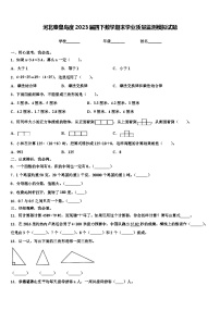 河北秦皇岛度2023届四下数学期末学业质量监测模拟试题含解析