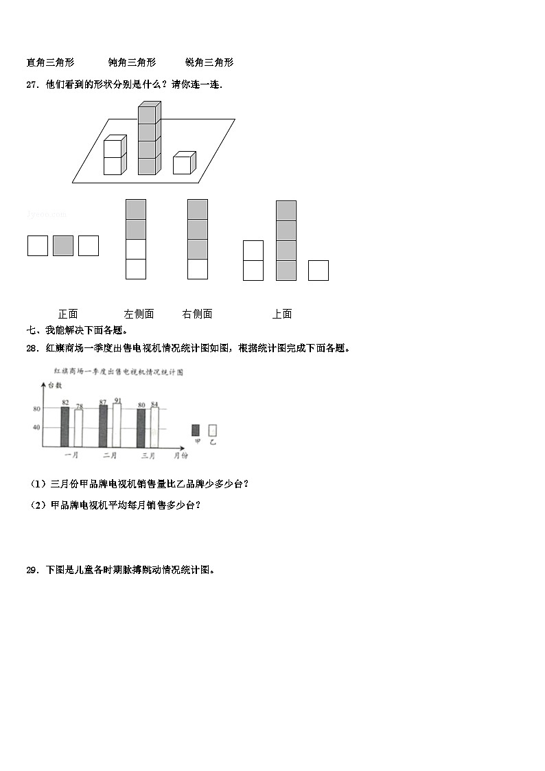 河北省秦皇岛市青龙县2022-2023学年数学四年级第二学期期末教学质量检测试题含解析03