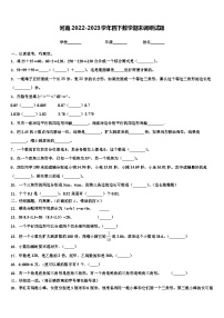 河南2022-2023学年四下数学期末调研试题含解析