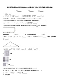 海西蒙古族藏族自治州天峻县2023年数学四下期末学业质量监测模拟试题含解析