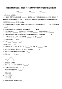 河南省洛阳市洛龙区、瀍河区2023届数学四年级第二学期期末复习检测试题含解析