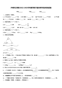 泸州市古蔺县2022-2023学年数学四下期末教学质量检测试题含解析