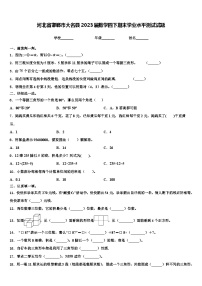 河北省邯郸市大名县2023届数学四下期末学业水平测试试题含解析