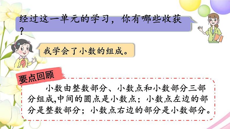 青岛版小学三年级数学下册七家居中的学问小数的初步认识回顾整理作业课件03