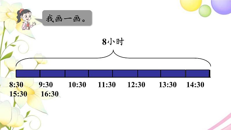 青岛版小学三年级数学下册六年月日信息窗1第2课时简单的经过时间的计算作业课件第6页