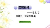 青岛版小学三年级数学下册回顾整理总复习领域三统计与概率作业课件