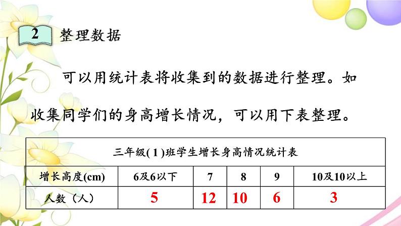 青岛版小学三年级数学下册回顾整理总复习领域三统计与概率作业课件第5页