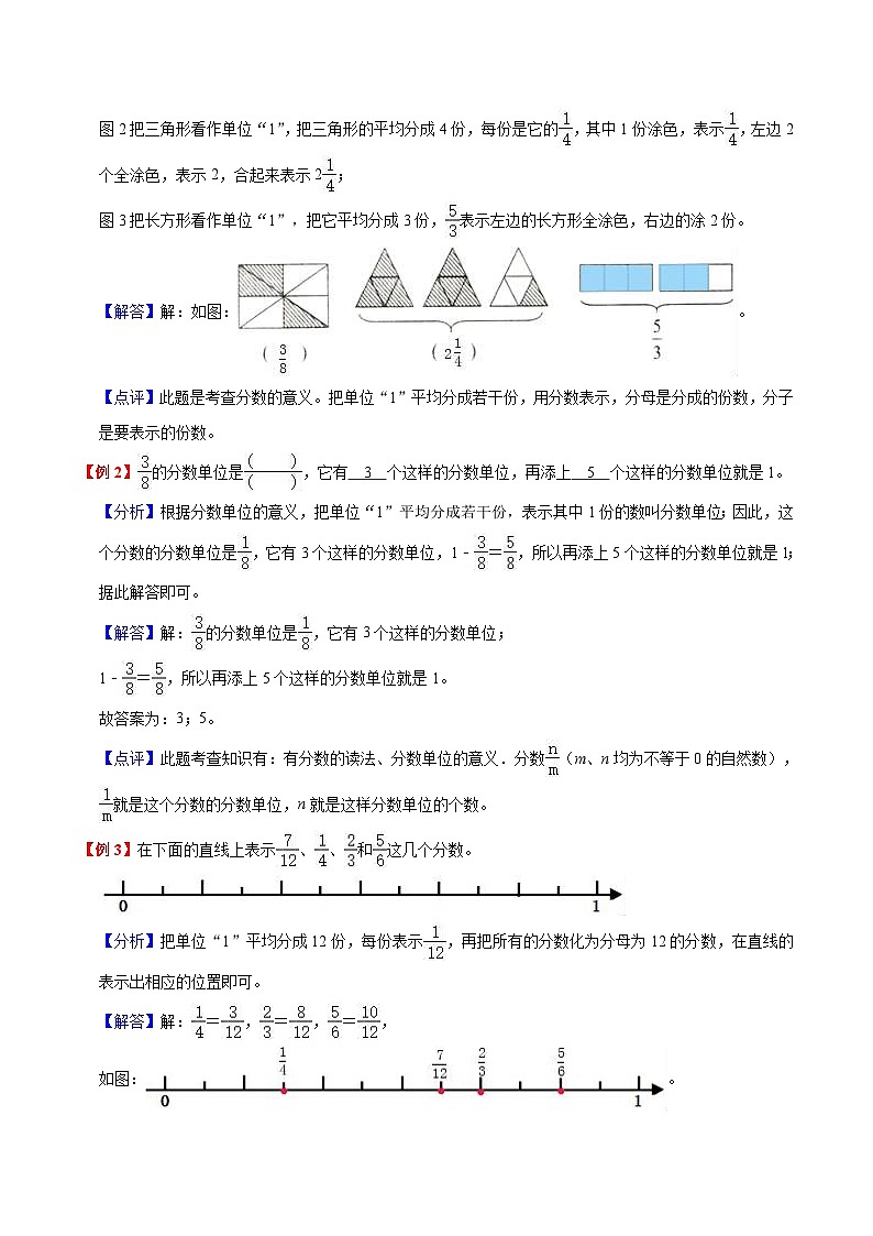 【暑假提升】人教版数学二年级（二升三）暑假预习：第8单元《分数的初步认识》讲义（知识点+例题+练习）（含解析）第2页