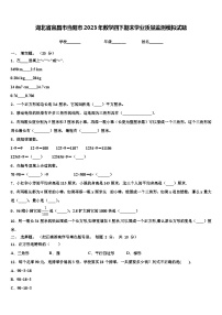 湖北省宜昌市当阳市2023年数学四下期末学业质量监测模拟试题含解析