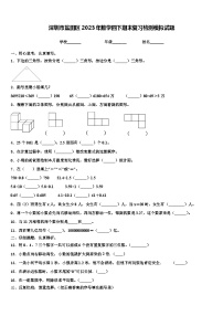 深圳市盐田区2023年数学四下期末复习检测模拟试题含解析