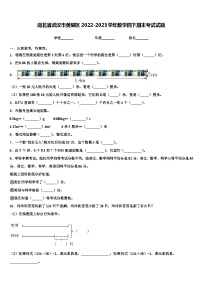 湖北省武汉市黄陂区2022-2023学年数学四下期末考试试题含解析