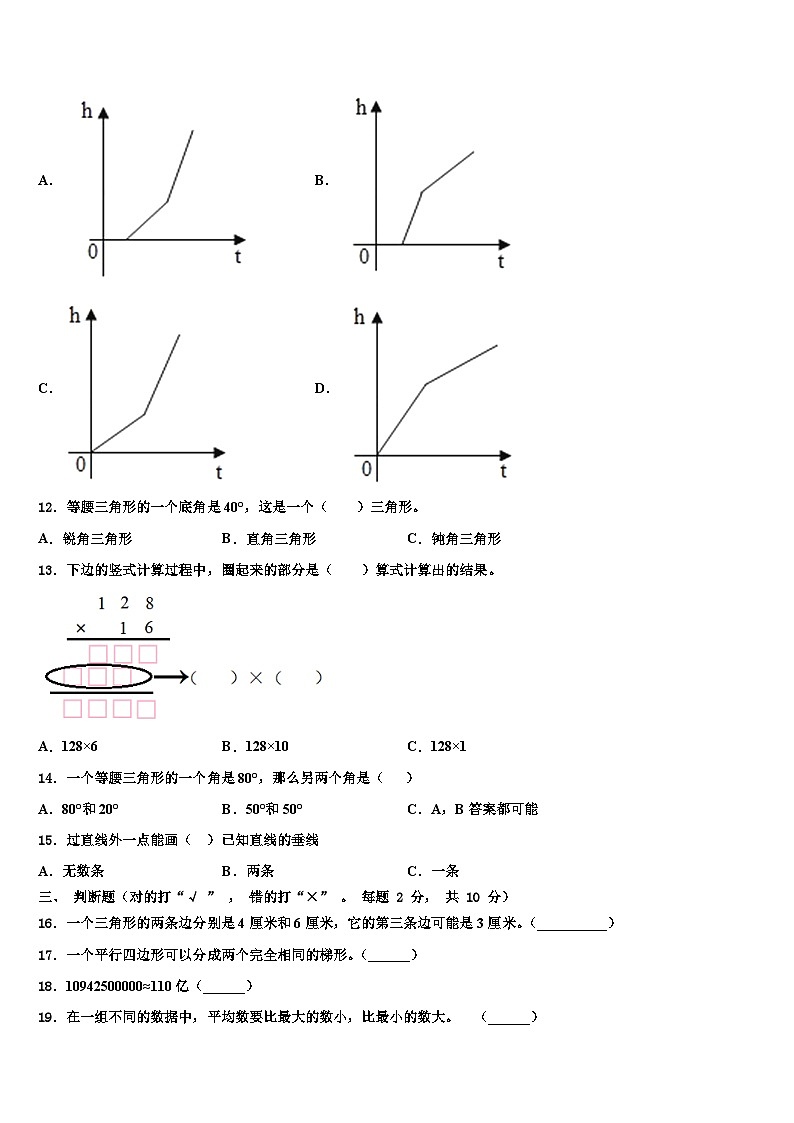 湖南省邵阳市邵阳县2023年数学四年级第二学期期末检测模拟试题含解析第2页