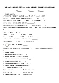 湖南省长沙市岳麓区博才小学2023年四年级数学第二学期期末达标检测模拟试题含解析