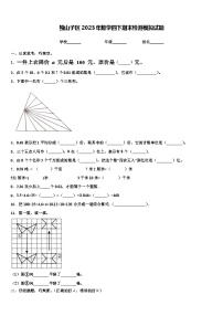 独山子区2023年数学四下期末检测模拟试题含解析