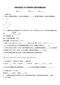 珠海市金湾区2023年数学四下期末考试模拟试题含解析