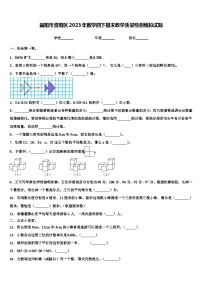 益阳市资阳区2023年数学四下期末教学质量检测模拟试题含解析