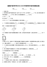 福建省宁德市寿宁县2022-2023学年数学四下期末检测模拟试题含解析