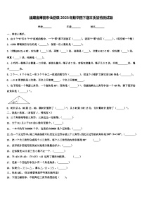 福建省莆田市仙游县2023年数学四下期末质量检测试题含解析