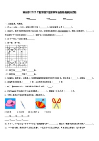 莱州市2023年数学四下期末教学质量检测模拟试题含解析