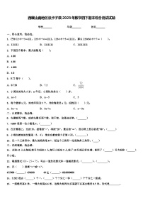 西藏山南地区浪卡子县2023年数学四下期末综合测试试题含解析