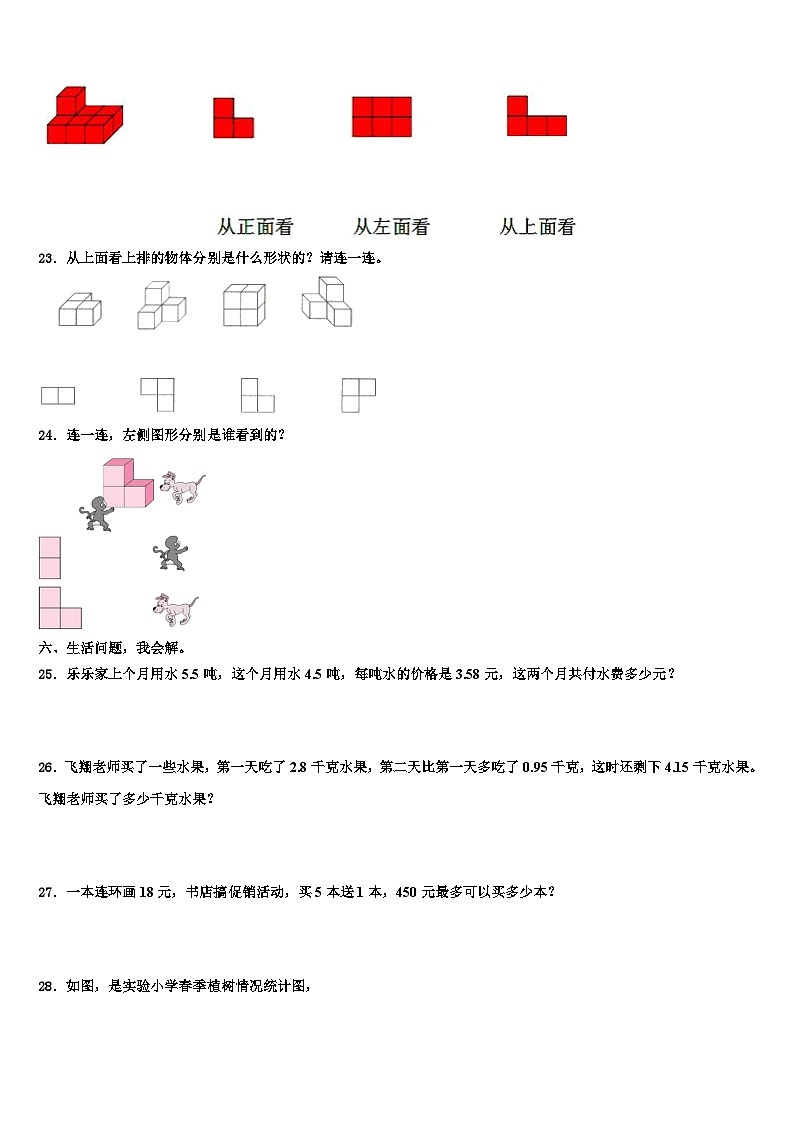西宁市城东区2022-2023学年数学四下期末联考试题含解析03