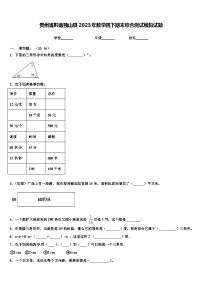 贵州省黔南独山县2023年数学四下期末综合测试模拟试题含解析