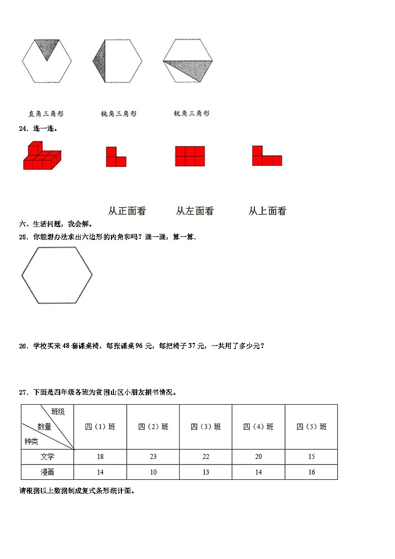 贵州省遵义市仁怀市2023年数学四年级第二学期期末达标检测试题含解析03
