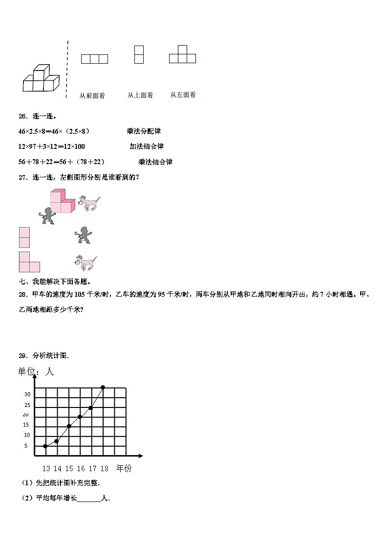 茂名市茂港区2022-2023学年数学四下期末学业水平测试试题含解析第3页