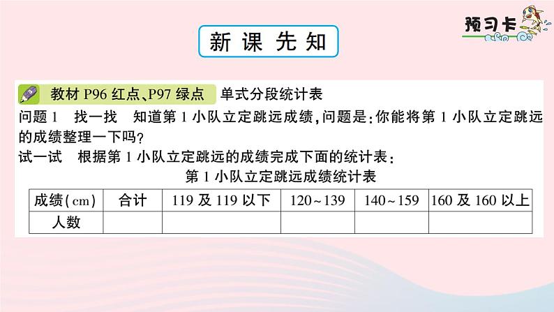 青岛版小学四年级数学下册第八单元我锻炼我降平均数信息窗2分段统计表作业课件02