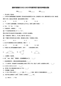 酒泉市敦煌市2022-2023学年数学四下期末统考模拟试题含解析