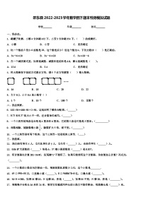 邵东县2022-2023学年数学四下期末检测模拟试题含解析