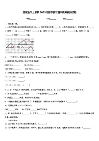 防城港市上思县2023年数学四下期末统考模拟试题含解析