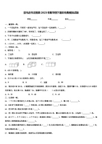 驻马店市正阳县2023年数学四下期末经典模拟试题含解析