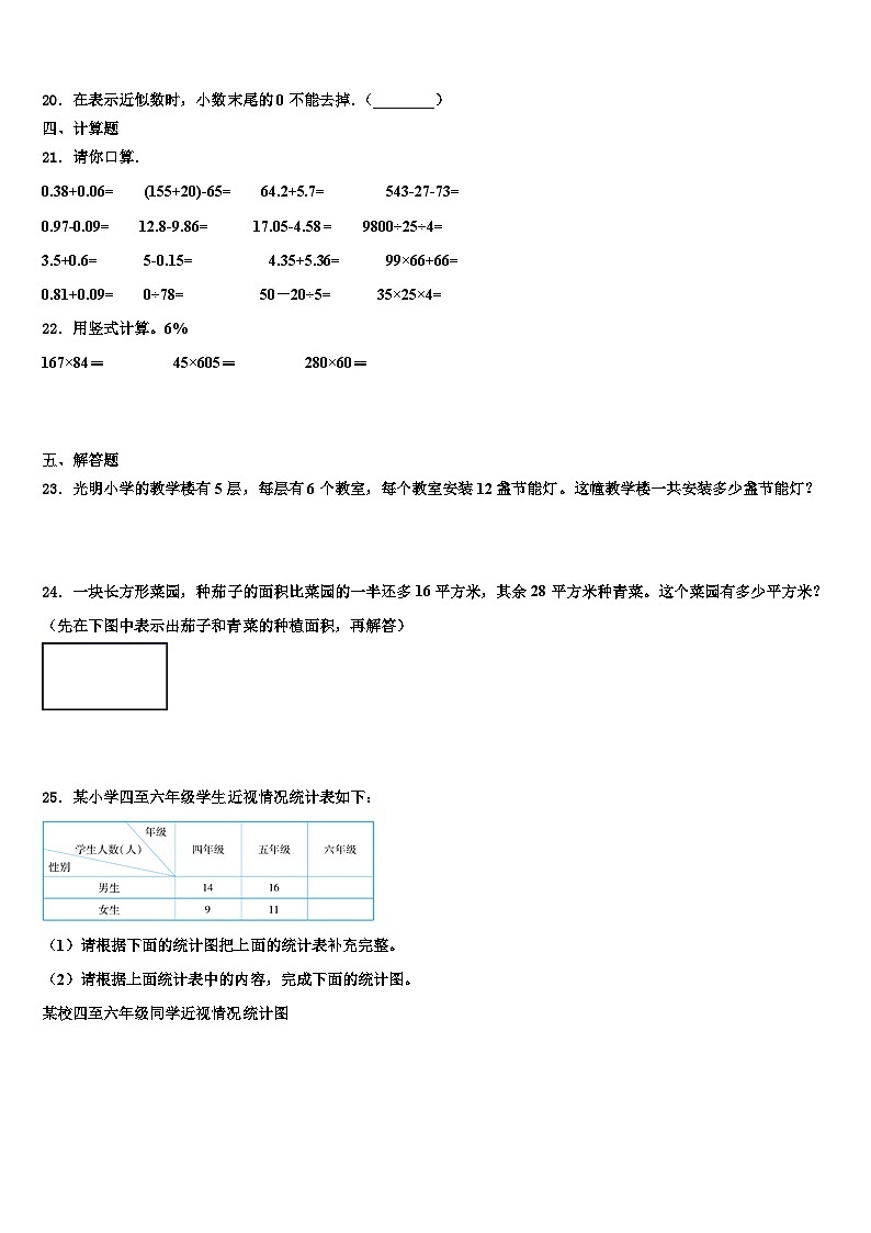 黑龙江省哈尔滨市松北区2023年数学四下期末质量跟踪监视模拟试题含解析02