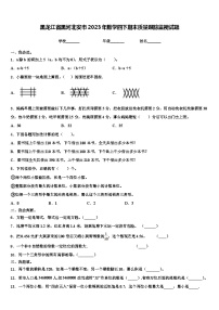 黑龙江省黑河北安市2023年数学四下期末质量跟踪监视试题含解析