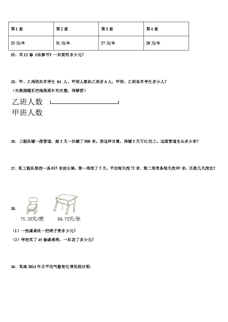 黑龙江省绥化市望奎县2023年数学四下期末综合测试试题含解析第3页