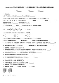 2022-2023学年上海市普陀区十二校联考数学五下期末教学质量检测模拟试题含解析