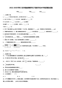 2022-2023学年三亚市临高县数学五下期末学业水平测试模拟试题含解析