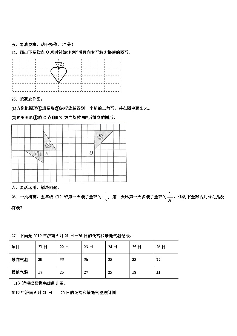 2022-2023学年吉林省长春市52中赫行实验学校数学五下期末调研试题含解析第3页