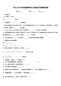 2022-2023学年嘉善县数学五下期末复习检测模拟试题含解析