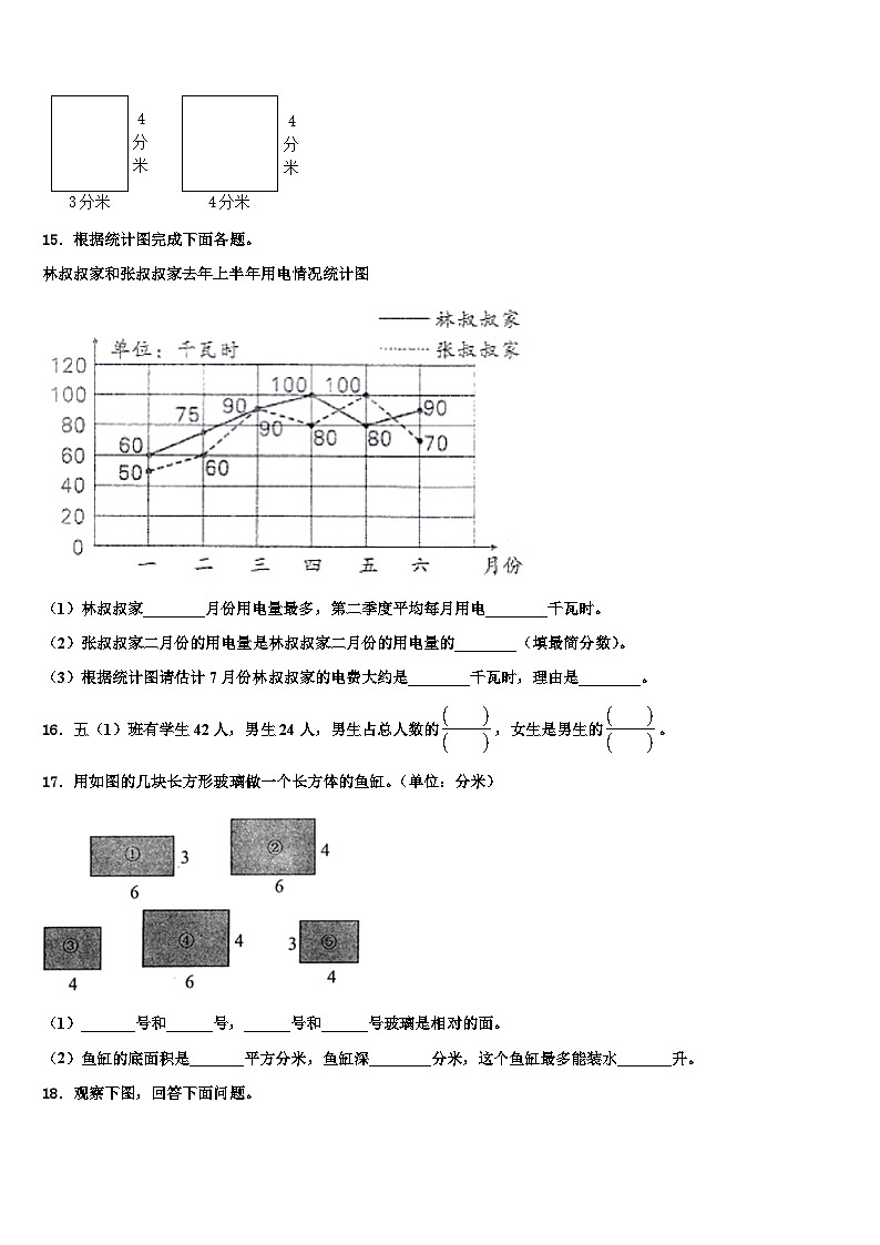 2022-2023学年安康市汉阴县数学五年级第二学期期末经典试题含解析第2页