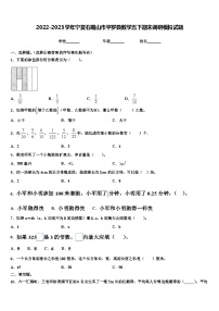 2022-2023学年宁夏石嘴山市平罗县数学五下期末调研模拟试题含解析