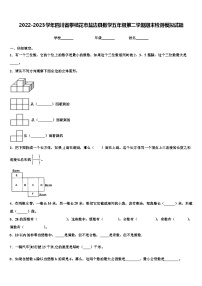 2022-2023学年四川省攀枝花市盐边县数学五年级第二学期期末检测模拟试题含解析