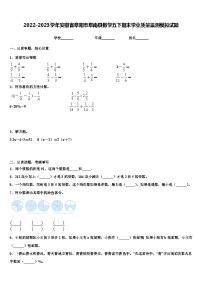 2022-2023学年安徽省阜阳市阜南县数学五下期末学业质量监测模拟试题含解析