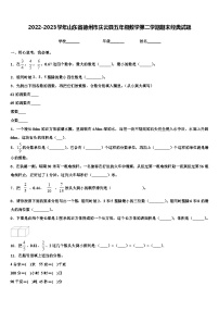 2022-2023学年山东省德州市庆云县五年级数学第二学期期末经典试题含解析