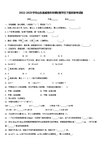 2022-2023学年山东省威海市环翠区数学五下期末联考试题含解析